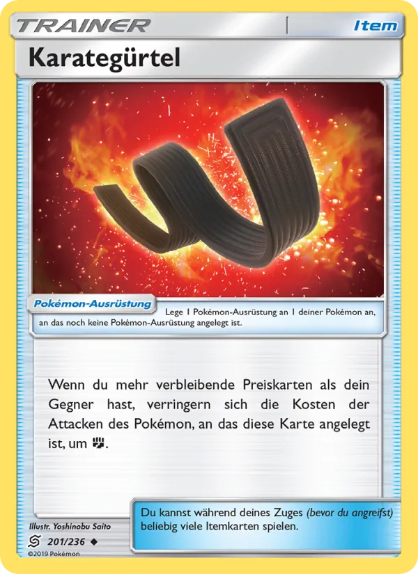 Karte Karategürtel aus Bund der Gleichgesinnten, Nummer 201/236