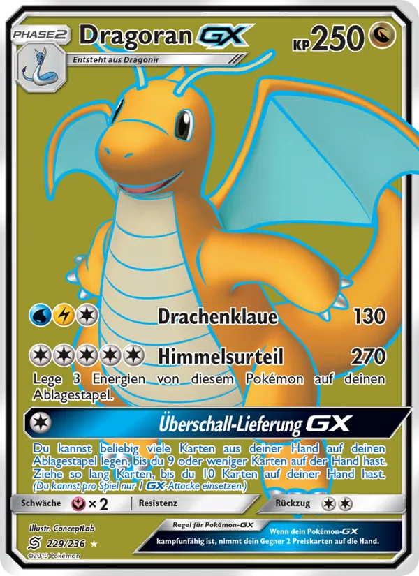 Karte Dragoran GX aus Bund der Gleichgesinnten, Nummer 229/236