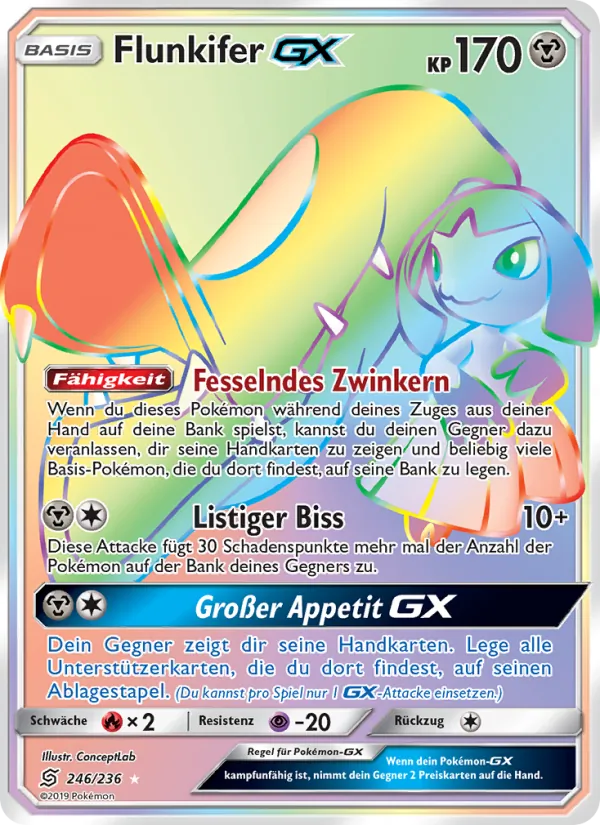 Karte Flunkifer GX aus Bund der Gleichgesinnten, Nummer 246/236