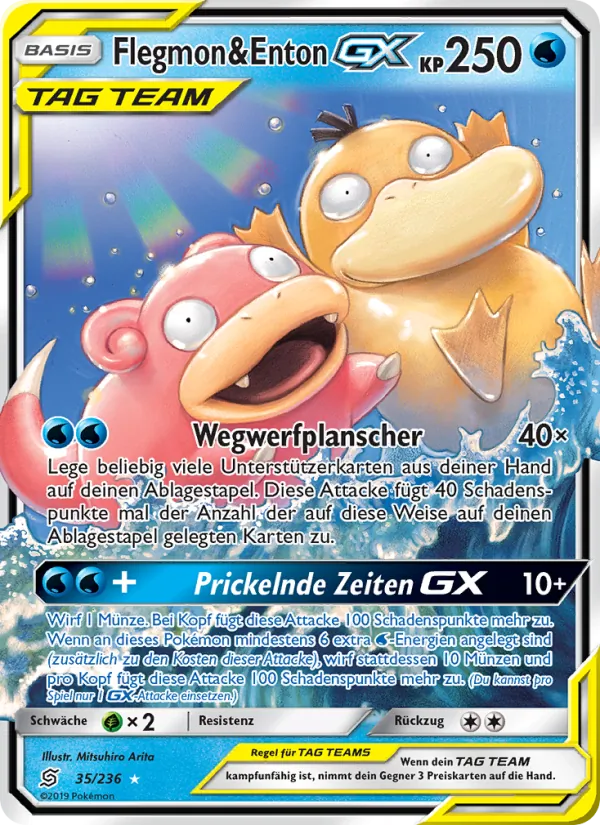 Karte Flegmon & Enton GX aus Bund der Gleichgesinnten, Nummer 35/236
