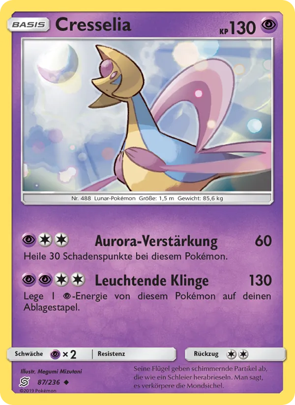 Karte Cresselia aus Bund der Gleichgesinnten, Nummer 87/236