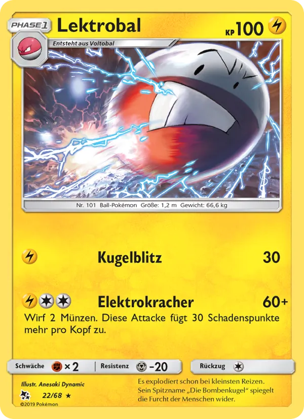 Karte Lektrobal aus Verborgenes Schicksal, Nummer 22/68