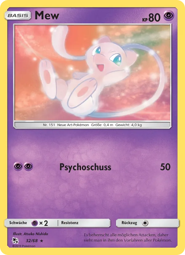 Karte Mew aus Verborgenes Schicksal, Nummer 32/68