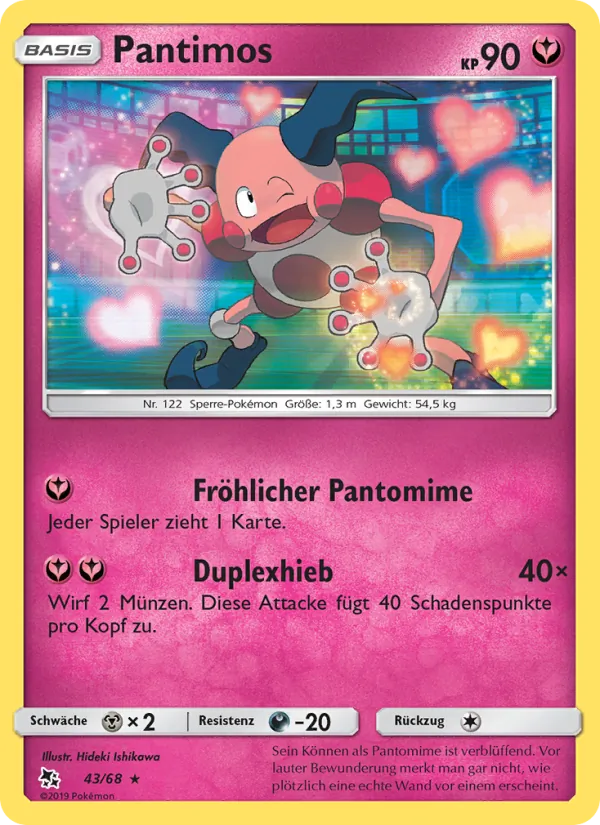 Karte Pantimos aus Verborgenes Schicksal, Nummer 43/68