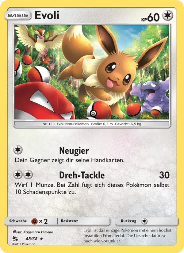 Karte Evoli aus Verborgenes Schicksal, Nummer 48/68