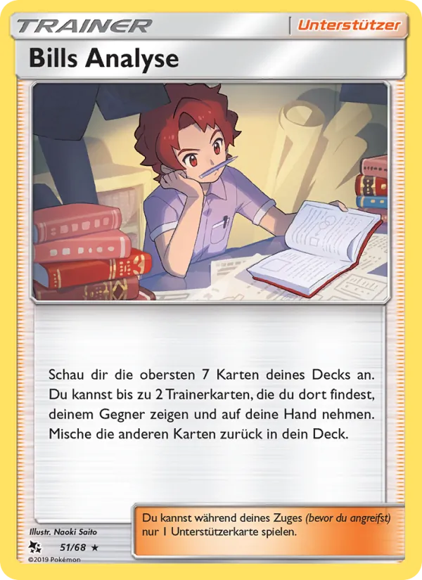 Karte Bills Analyse aus Verborgenes Schicksal, Nummer 51/68