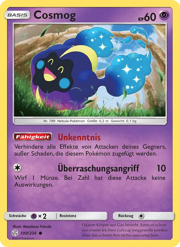 Karte Cosmog aus Welten im Wandel, Nummer 100/236