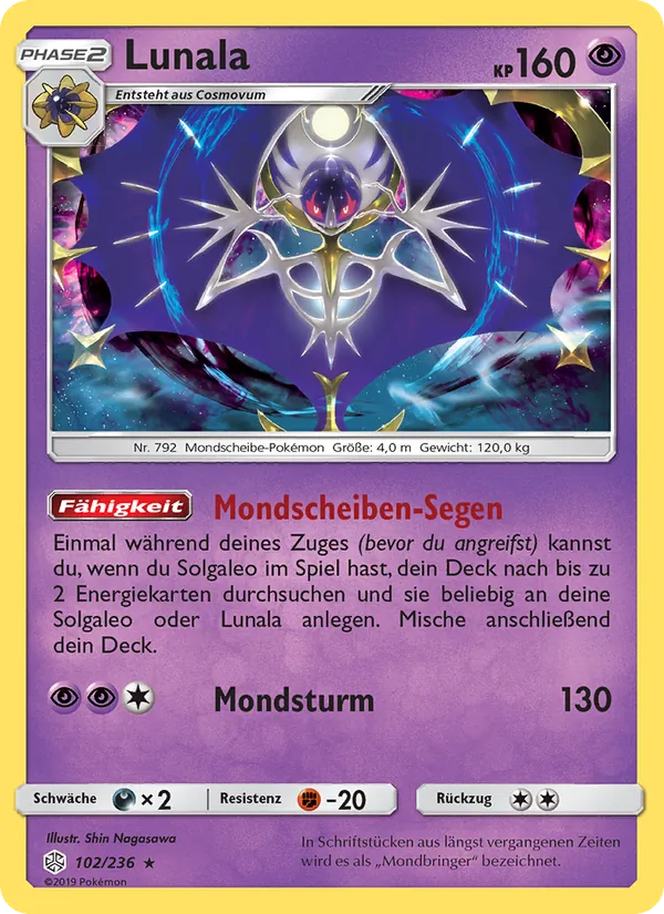 Karte Lunala aus Welten im Wandel, Nummer 102/236
