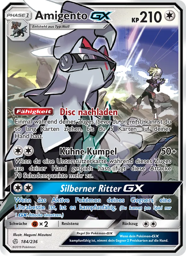 Karte Amigento GX aus Welten im Wandel, Nummer 184/236