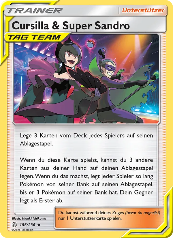 Karte Cursilla & Super Sandro aus Welten im Wandel, Nummer 186/236