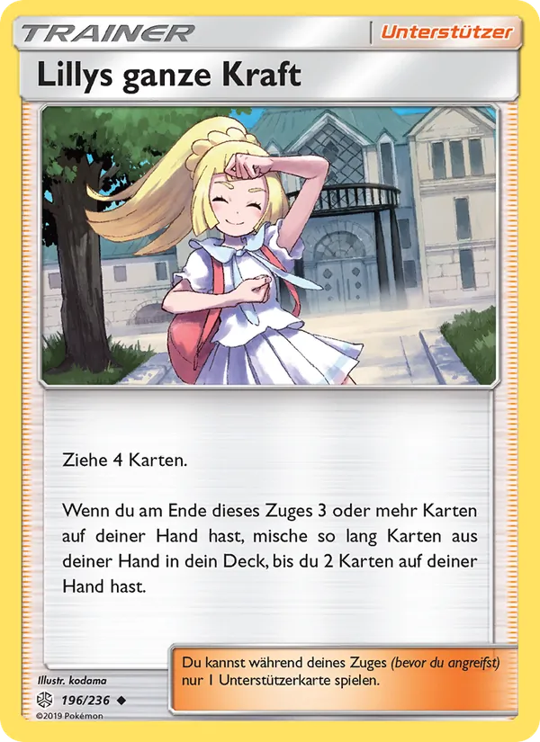 Karte Lillys ganze Kraft aus Welten im Wandel, Nummer 196/236