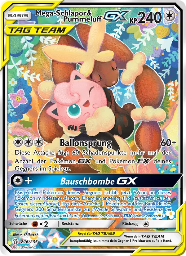 Karte Mega-Schlapor & Pummeluff GX aus Welten im Wandel, Nummer 226/236