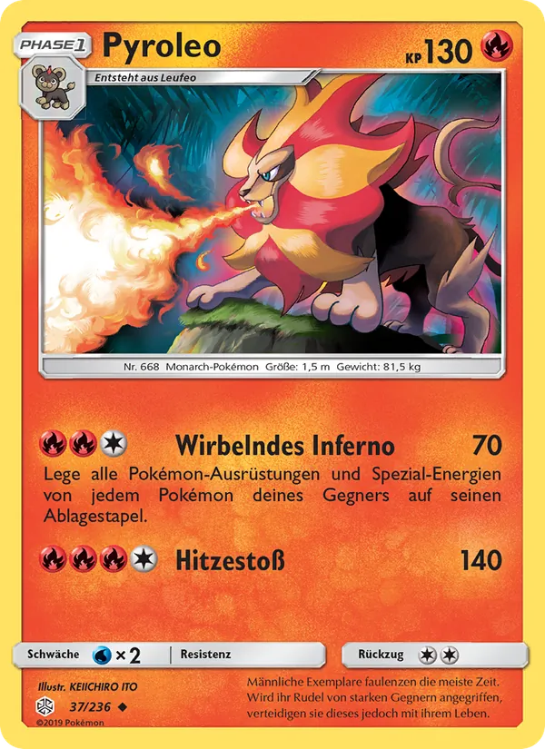 Karte Pyroleo aus Welten im Wandel, Nummer 37/236