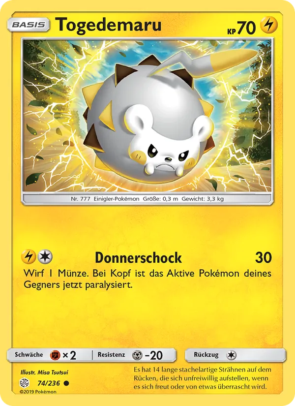 Karte Togedemaru aus Welten im Wandel, Nummer 74/236
