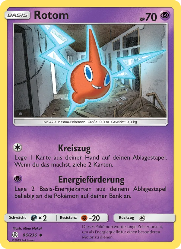 Karte Rotom aus Welten im Wandel, Nummer 86/236