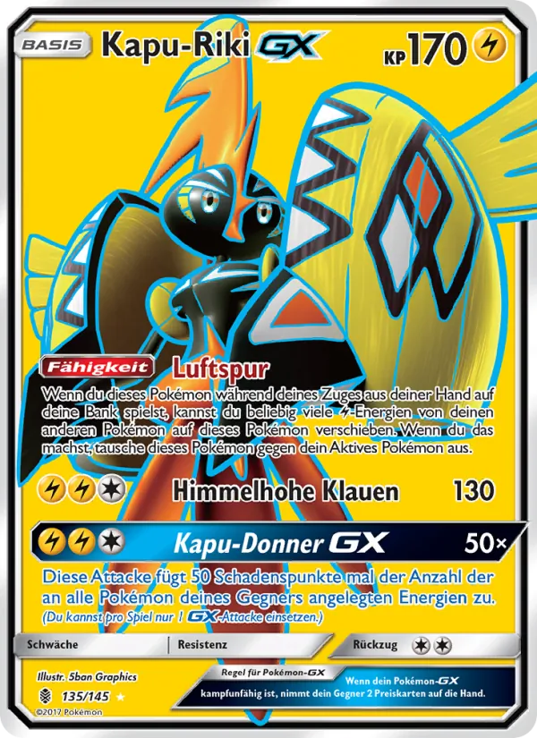 Karte Kapu-Riki GX aus Stunde der Wächter, Nummer 135/145