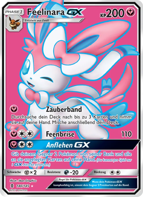 Karte Feelinara GX aus Stunde der Wächter, Nummer 140/145