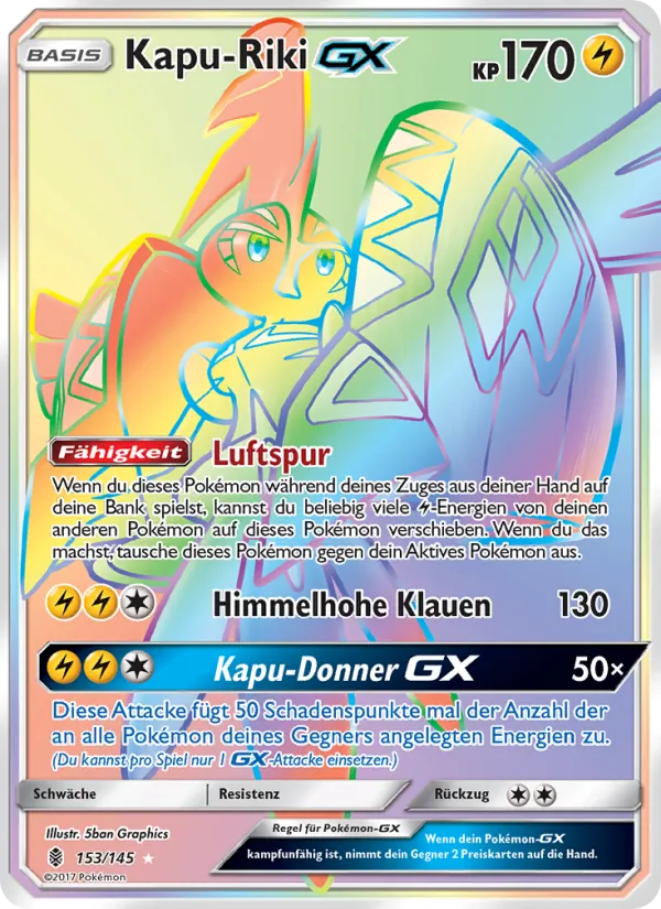 Karte Kapu-Riki GX aus Stunde der Wächter, Nummer 153/145