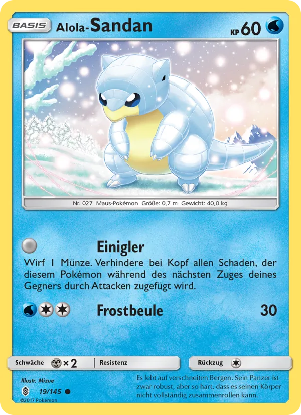 Karte Alola-Sandan aus Stunde der Wächter, Nummer 19/145