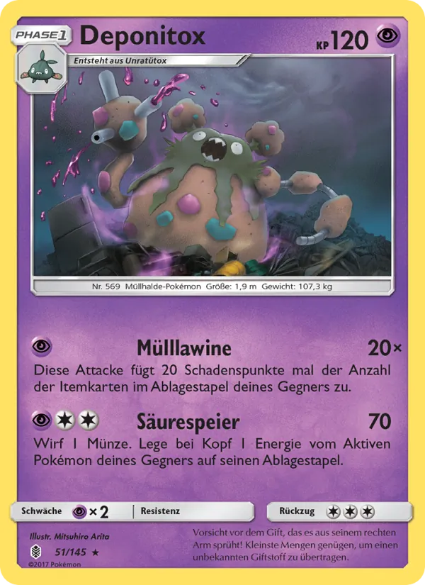 Karte Deponitox aus Stunde der Wächter, Nummer 51/145