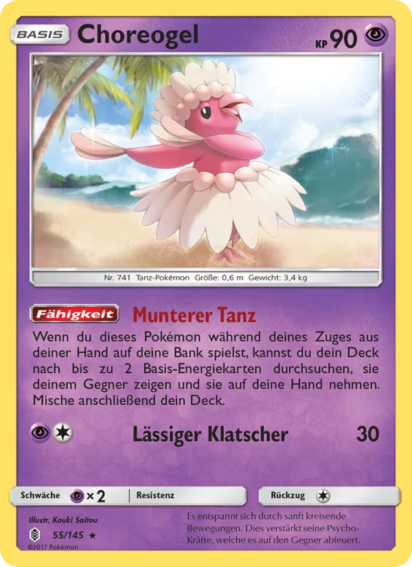 Karte Choreogel aus Stunde der Wächter, Nummer 55/145