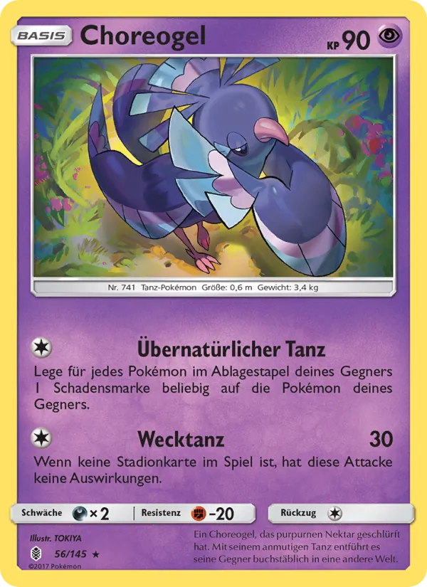 Karte Choreogel aus Stunde der Wächter, Nummer 56/145