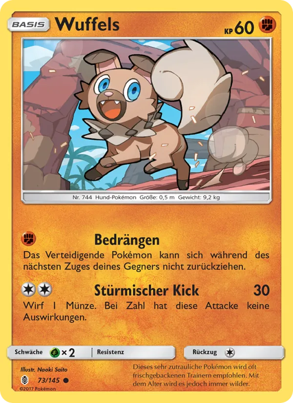 Karte Wuffels aus Stunde der Wächter, Nummer 73/145