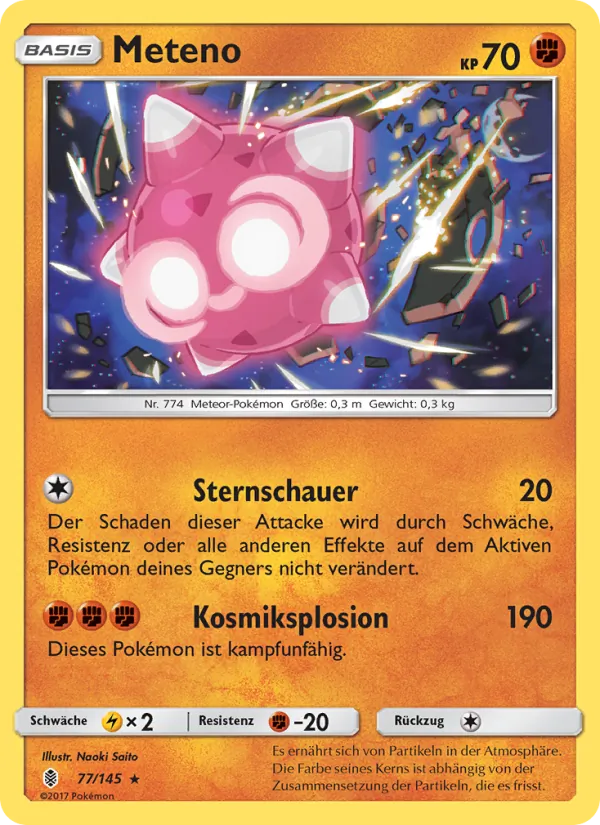 Karte Meteno aus Stunde der Wächter, Nummer 77/145