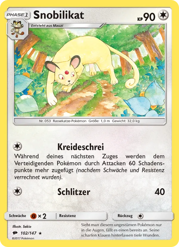 Karte Snobilikat aus Nacht in Flammen, Nummer 102/147