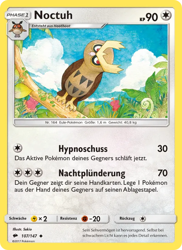 Karte Noctuh aus Nacht in Flammen, Nummer 107/147