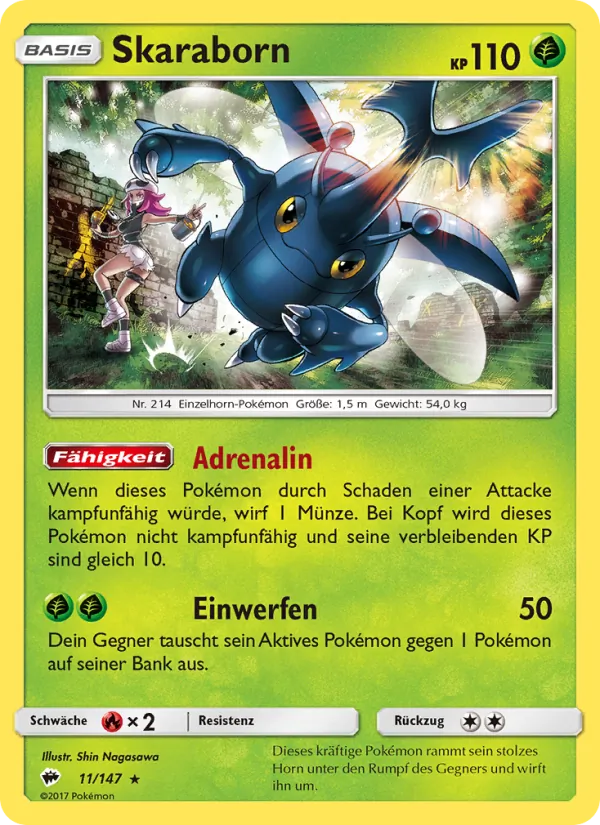 Karte Skaraborn aus Nacht in Flammen, Nummer 11/147