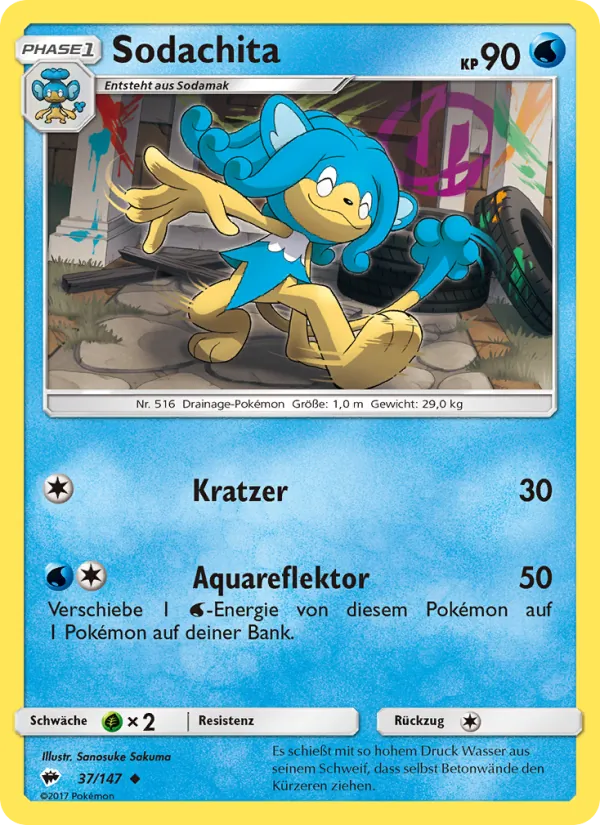 Karte Sodachita aus Nacht in Flammen, Nummer 37/147