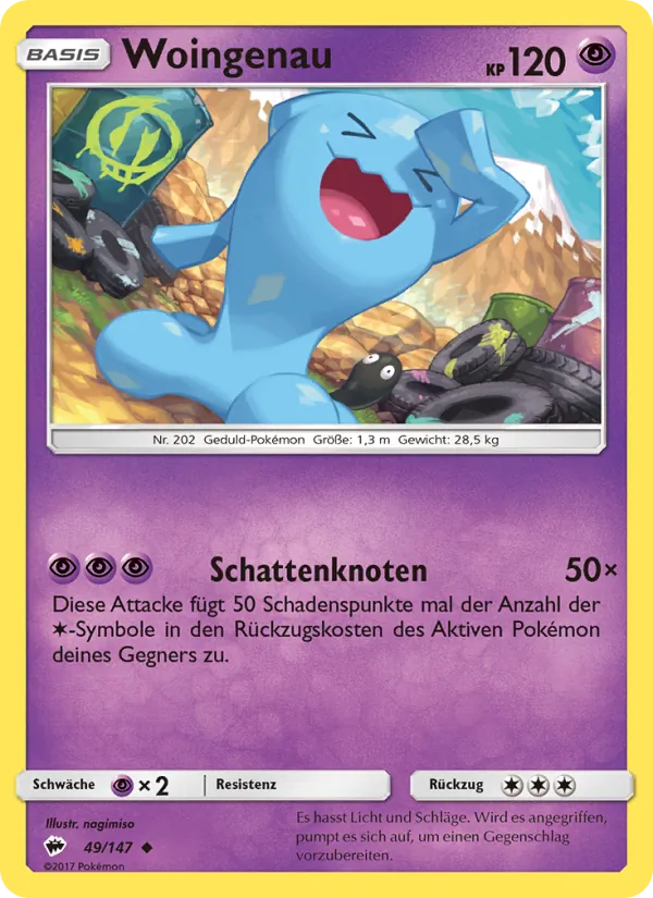 Karte Woingenau aus Nacht in Flammen, Nummer 49/147