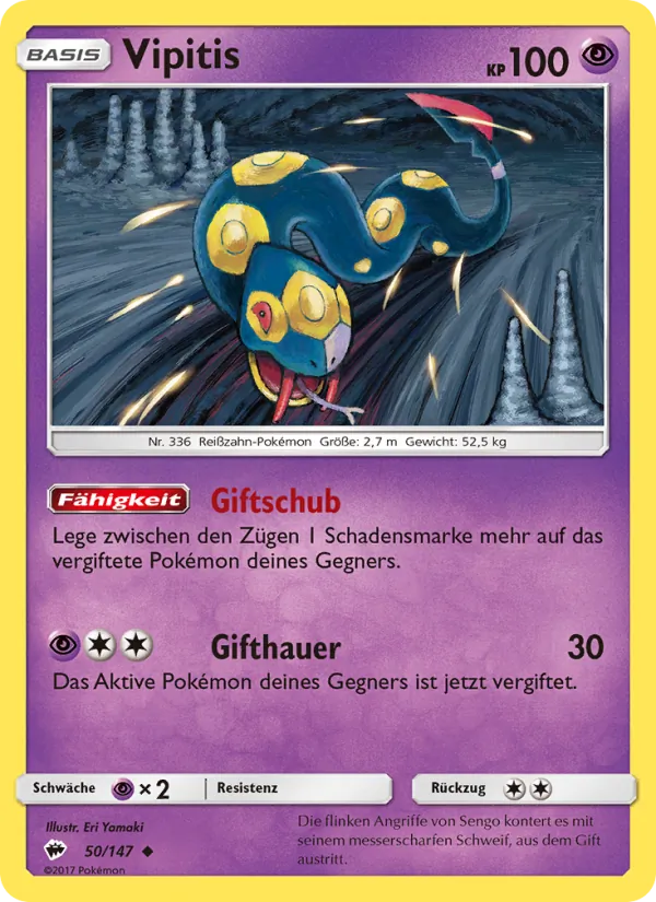 Karte Vipitis aus Nacht in Flammen, Nummer 50/147