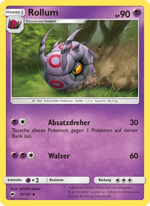 Karte Rollum aus Nacht in Flammen, Nummer 57/147