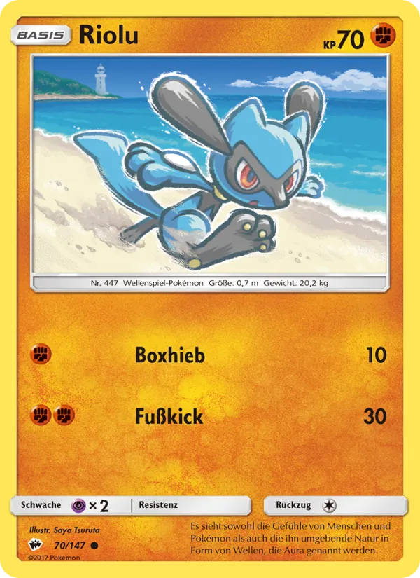Karte Riolu aus Nacht in Flammen, Nummer 70/147