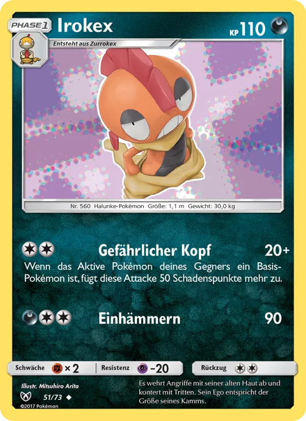 Kaart Scrafty uit Shining Legends, nummer 51/73