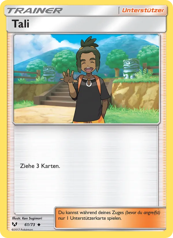 Hau card from Shining Legends, number 61/73