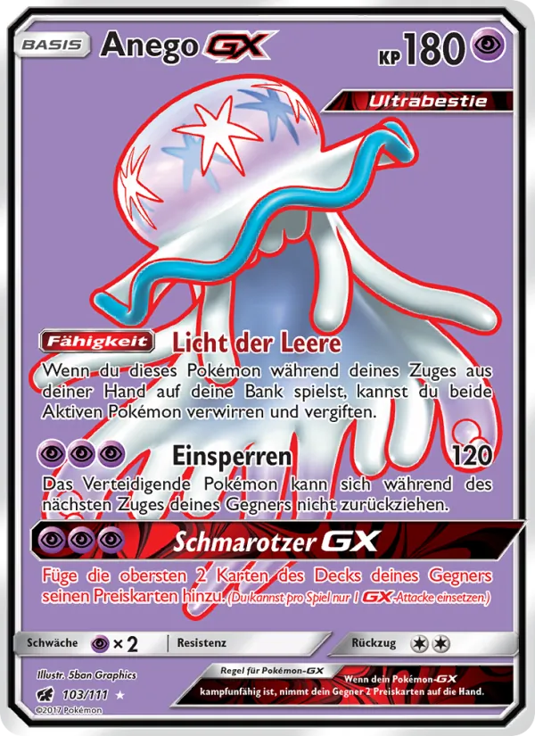 Karte Anego GX aus Aufziehen der Sturmröte, Nummer 103/111