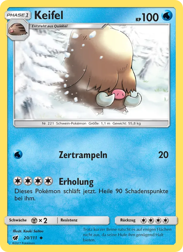Karte Keifel aus Aufziehen der Sturmröte, Nummer 20/111