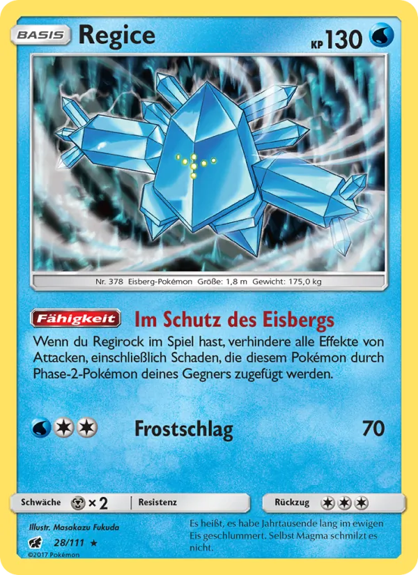 Karte Regice aus Aufziehen der Sturmröte, Nummer 28/111