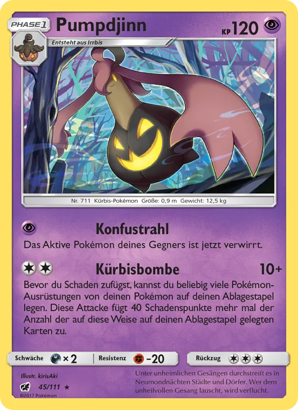 Karte Pumpdjinn aus Aufziehen der Sturmröte, Nummer 45/111