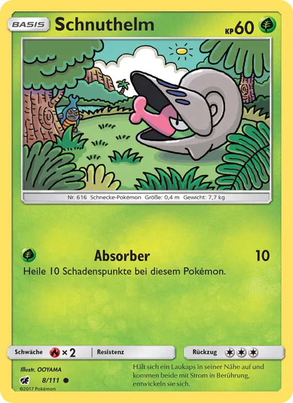 Karte Schnuthelm aus Aufziehen der Sturmröte, Nummer 8/111