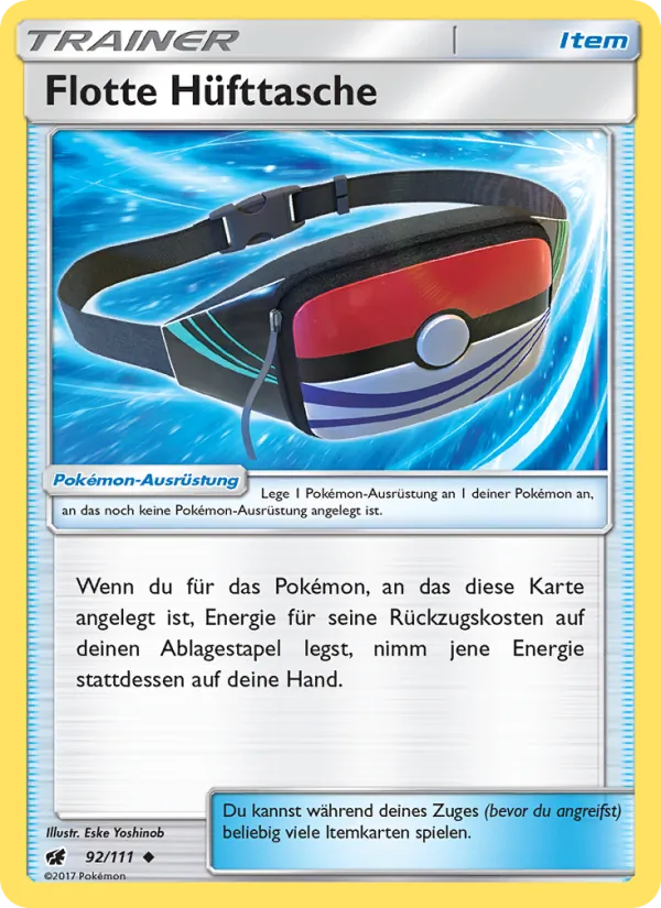 Karte Flotte Hüfttasche aus Aufziehen der Sturmröte, Nummer 92/111