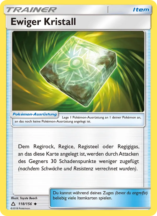 Karte Ewiger Kristall aus Ultra-Prisma, Nummer 118/156