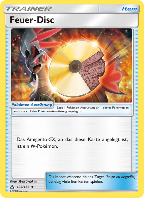 Karte Feuer-Disc aus Ultra-Prisma, Nummer 123/156