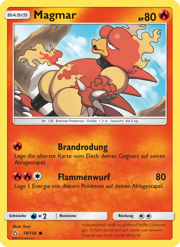 Karte Magmar aus Ultra-Prisma, Nummer 18/156