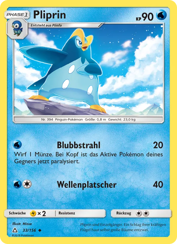 Karte Pliprin aus Ultra-Prisma, Nummer 33/156