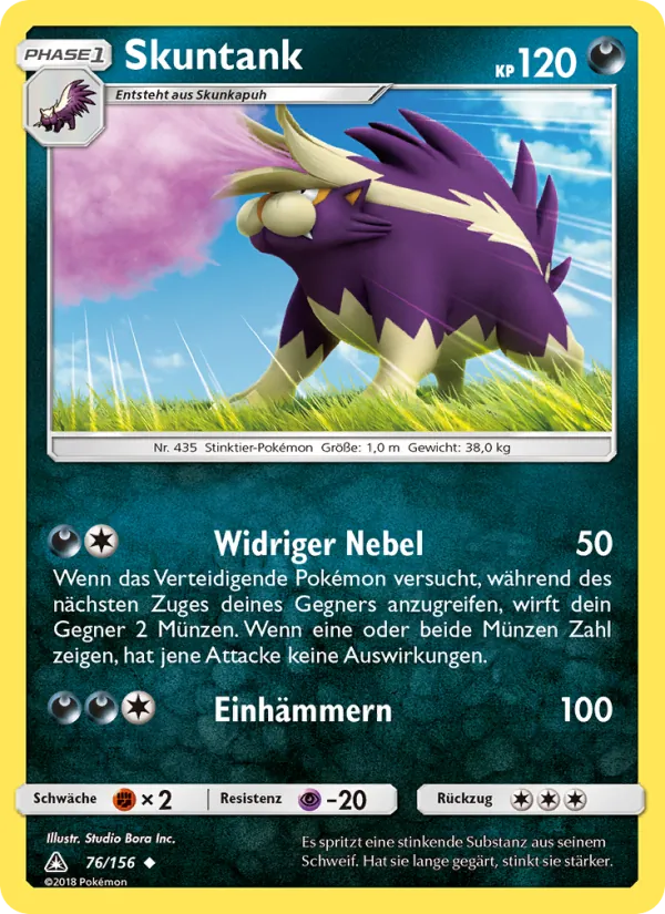 Karte Skuntank aus Ultra-Prisma, Nummer 76/156