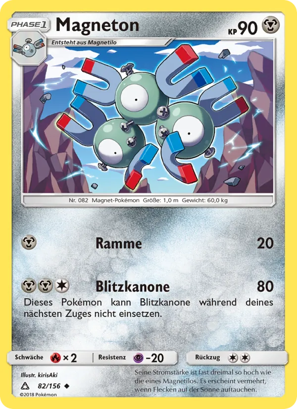 Karte Magneton aus Ultra-Prisma, Nummer 82/156